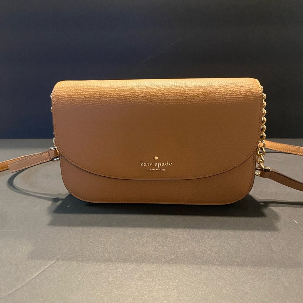 Kate Spade Kristi Flap Tan Crossbody Bag